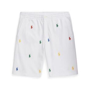 Ralph Lauren White Embroidered Polo Prepster Shorts Kids Boys Size XL (18-20)